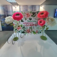 Ростовой цветок из бумаги "Ранункулюс розовый" Ростовой цветок из бумаги "Ранункулюс розовый"